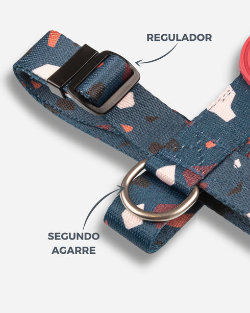 Pretal Doble Agarre Rocky Azul (acero)
